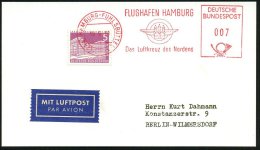 (24a) HAMBURG-FUHLSBÜTTEL 1/ FLUGHAFEN HAMBURG/ Das Luftkreuz Des Nordens 1960 (10.6.) AFS 007 Pf. Auf 5 Pf.... - Other & Unclassified