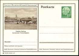 Hamburg 1957/59 3 Verschied. BiP Heuss I, III: Flughafen + "Corvair" D. Lufthansa , Ungebr. (Einzelausruf... - Other & Unclassified