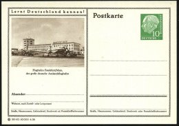 Frankfurt/ Main 1956/59 2 Verschied. BiP 10 Pf. Heuss I , III: Altes Bzw. Neues Terminal , Ungebr. (Einzelausruf... - Other & Unclassified