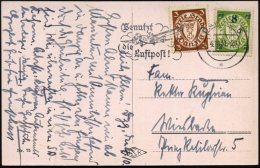 DANZIG 1937 (4.10.) MWSt.: DANZIG 5/*/Benutzt/die/Luftpost! Auf Danzig 3 Pf. U. 8/7 Pf. (Mi.216, 241 A) Fern-Ak.:... - Other & Unclassified