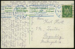 MÜNCHEN/ *2*/ Benutze/ Die/ Luftpost! 1924 (6.6.) Seltener  B L A U E R  BdMWSt Auf Bedarfs-Color-Ak.:... - Other & Unclassified