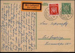 BORKUM/ A/ (NORDSEEBAD) 1926 (24.7.) 1K-Steg 2x Klar Auf Inl.-P 5 Pf. Adler + Zusatzfrank. 10 Pf. + Orange LPZ,... - Other & Unclassified