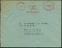 BREMEN/ 1/ D.D.G. "Hansa" 1936 (2.11.) AFS = Reedereiflagge = Reederei Des Katapultdampfers "Westfalen", Rs.... - Other & Unclassified