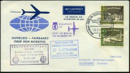 1 BERLIN-ZENTRALFLUGHAFEN Tempelhof/ Intern.Airport 1964 (26.5.) HWSt + Viol. Ra.6: ERÖFFNUNGSFLUG/LH... - Other & Unclassified