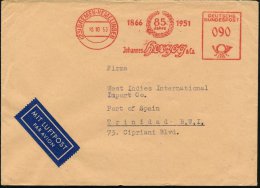 BREMEN-HEMELINGEN/ 1866/ 85 Jahre/ 1951/ Johannes Herzog & Co 1953 (15.10.) Jubil.-AFS 090 Pf. = 2. Gew.-Stufe,... - Other & Unclassified