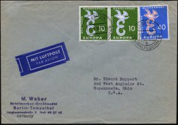 (1) BERLIN/ B/ ZENTRALFLUGHAFEN 1959 (5.5.) 2K = Hauspostamt Flughafen Tempelhof , 2x Klar Auf überkompl. Satz... - Other & Unclassified