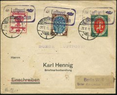 Gelsenkirchen/ Luftpost 1919 (26.8.) Viol. Ra2 Mit Schwalbe/Posthorn = DLR Deutsche Luft-Reederei + 3x 1K-Gitter:... - Other & Unclassified