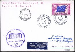 FRANKREICH 1963 (6.5.) 50 C. EF Europarat + 1K: CONSEIL DE L´EUROPE/STRASBOURG Auf Seltener... - Other & Unclassified