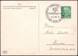 MÜNCHEN/ JFA 1939-Kongress JAU/ HDB 1939 (2.8.) SSt = Balgen-Kamera (auf Stativ) Auf S/w.-Sonder-Kt.: IFA/... - Other & Unclassified