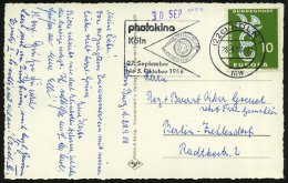 (22c) KÖLN 1/ Mw/ Photokina/ 27.Sept./ Bis 5.Okt. 1958 (Sept.) MWSt = Auge (aus Flaggen) Klar Gest.... - Other & Unclassified