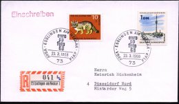 73 ESSLINGEN AM NECKAR/ Euro/ Pa/ Foto/ 68/ VDAV FIAP 1968 (23.3.) SSt 2x + Provis., Seltener Sonder-RZ: 73... - Other & Unclassified