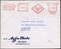 NIEDERLANDE 1953 (14.11.) AFS: ARNHEM/FR 5266/Agfa/Isopan.. = Filmpack "Isopan" (u. Agfa-Logo) Klar Gest.... - Other & Unclassified