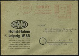 LEIPZIG/ W 35/ HOHLUX-/ Erzeugnisse/ Weltbekannt.. 1946 (2.5.) Seltener, Aptierter AFS Auf Firmen-Bf.: HOHLUX... - Other & Unclassified