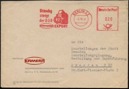 BERLIN C2/ Ständig/ Steigt/ Der DDR/ KAMERA EXPORT 1964 (6.10.) Dekorat. AFS = Spiegelreflex-Kamera , Klar... - Other & Unclassified