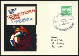 25 ROSTOCK 2/ 6.TAGE DES/ SOZILALIST.FILMS 1978 (18.9.) SSt Klar Auf Entspr. Color-Sonder-Kt.! (Flaggen U.... - Other & Unclassified