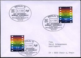 1000 BERLIN 12/ GUT INFORMIERT../ 6.Int./ Verbraucherfilm-Wettbewerb 1981 (24.1.) SSt Auf 2x 30 Pf. Filmfest Berlin... - Other & Unclassified
