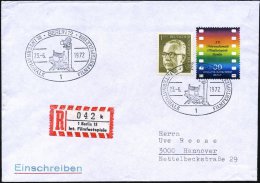 1 BERLIN 12/ 22.INTERNAT.FILMFESTSPIELE 1972 (23.6.) SSt = Regiestuhl, Scheinwerfer 2x Auf 30 Pf. Filmfestspiele... - Other & Unclassified