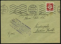 BÖHMEN & MÄHREN 1942 (30.10.) 1,20 K. Dienst + MaWellenSt.: PRAG 31/PRAHA 31 + Viol. Abs.-6L:... - Other & Unclassified