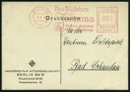 BERLIN SW/ 19/ Das Mädchen/ Johanna/ UfA/ Angela Salloker/ Gründgens-George 1935 (11.7.) Seltener AFS... - Sonstige & Ohne Zuordnung