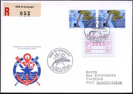 SCHWEIZ 1985 (Juni) SSt: 1898 ST-GINGOLPH/100 ANS.../DE SAUVETAGE DU LEMAN Auf Passender 70 C. SISL Genfer See,... - Other & Unclassified