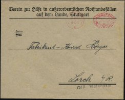 STUTTGART/ *1I/ 200 1922 (13.12.) PFS 200 Pf. Ziermuster Auf Vordr.Bf: Verein Zur Hilfe In Außerordentl.... - Other & Unclassified