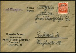 DRESDEN A 1/ F/ Technische Nothilfe/ 1919 1939/ 20 Jahre.. 1939 (22.9.) Seltener MWSt (TN-Logo M.Hakenkreuz)... - Other & Unclassified