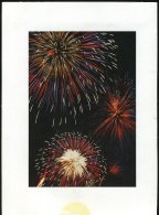 SCHWEIZ 1987 (Jan.) Schmuckblatt-Telegramm "Neujahr" = Feuerwerk Mit Spieluhr!, Ungebr. (PTT 741.10 I.87) - Other & Unclassified
