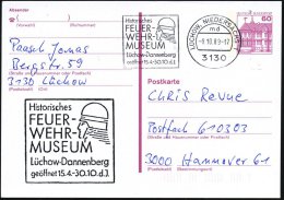 3130 LÜCHOW,NIEDERSACHS 1/ Md/ Histor./ FEUER-/ WEHR-/ MUSEUM/ Lüchow.. 1989 (Okt.) MWSt = Kopf Mit... - Other & Unclassified