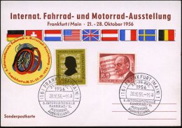 (16) FRANKFURT (MAIN)1/ A/ 3. INTERNAT./ FAHRRAD-u./ MOTORRAD/ AUSSTELLUNG 1956 (Okt) SSt + Offiz.... - Other & Unclassified