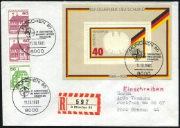 8000 MÜNCHEN 85/ 27.JAHRESKONFERENZ/ DER NORDATLANT./ VERSAMMLUNG 1981 (11.10.) SSt (Nato-Stern) 3x Klar Auf... - Other & Unclassified