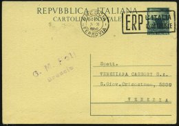 ITALIEN 1950 (5.11.) MWSt.: BRESCIA/ FERROVIA/ E R P   L´ITALIA/ RICOSTRUISCE (Italien Baut Auf) Klar Gest.... - Other & Unclassified