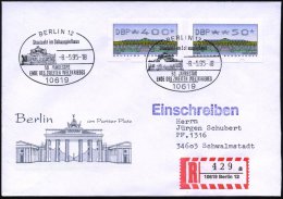 10619 BERLIN 12/ Staatsakt Im Schauspielhaus/ 50.JAHRESTAG/ ENDE DES ZWEITEN WELTKRIEGES 1995 (8.5.) SSt =... - Other & Unclassified