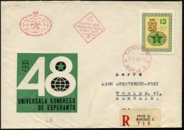 BULGARIEN 1963 (29.6.) 13 St. "48. Esperanto Weltkongreß" Wie EF U. Weitere Marke Rs. ,etc., Kl. RZ: ROUSSE C... - Other & Unclassified