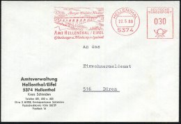 5374 HELLENTHAL/ ..Wasser/ AMT HELLENTHAL.. 1969 AFS = Olfe-Staudamm , Klar Gest. Kommunal-Bf. (Dü.E-26) - Other & Unclassified