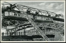 WUPPERTAL-BARMEN 1/ O 1940 (2.5.) 2K Auf S/w.-Foto-Ak.: Schwebebahn An Der Haspeler Brücke , Bedarf (Mi.516... - Other & Unclassified