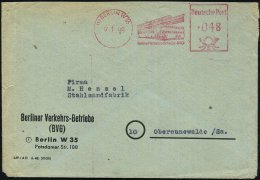(1) BERLIN W 35/ Berliner Verkehrs-Betriebe (BVG) 1949 (7.1.) Dekorat. AFS = U-Bahn Als Hochbahn (u.... - Other & Unclassified