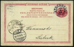 SCHWEDEN 1895 (31.8.) Bahnpost-2K: PKXP. No. 2/C.UTR.N. =  TS (AufgabeSt: STOCKHOLM) Ausl.-P 10 Öre N.... - Other & Unclassified