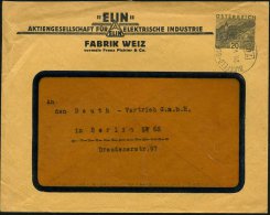 ÖSTERREICH 1930 (28.5.) Bahn-1K: BIRKFELD - GLEISDORF/703 Klar Auf PU 20 Gr. Landschaft: "ELIN" AG FÜR... - Other & Unclassified