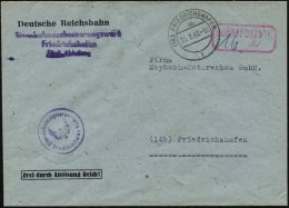 (14) FRIEDRICHSHAFEN/ L 1948 (21.1.) 2K + Roter Oval-Ra2: Gebühr Bezahlt/..Rpf. + Hs."16" (RPf)... - Other & Unclassified
