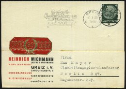 GREIZ/ *1l/ Erzeugnisse/ Greizer Webereien/ U.Färbereien/ Haben Weltruf! 1935 (30.4.) Seltener MWSt, Text... - Other & Unclassified