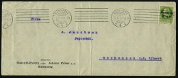 NÜRNBERG/ *4* 1919 (5.6.) BdMaSt Auf EF 5 Pf. Volksstaat Mit Firmenlochung: F (A) B (E) R , Firmen-Bf. (2x... - Other & Unclassified