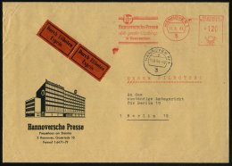 3 HANNOVER 1/ Hp/ Hannoversche Presse/ D.große Zeitung.. 1964 (11.8.) AFS 120 Pf. + 1K: 3 HANNOVER BPA/g A.... - Other & Unclassified