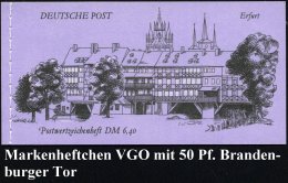 D.D.R. /  VGO 1991 (8.1.) Amtl. P 30 Pf.  VGO Goethe-Schiller + Zudruck: 200 Jahre Brandenburger Tor = Pariser... - Other & Unclassified