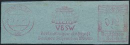 BERLIN SW/ 68/ VBSW/ Berliner Schrauben Werke 1941 (1.4.) Seltener U. Gesuchter AFS = Brandenbg. Tor + Schraube... - Other & Unclassified