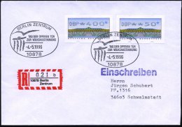 10878 BERLIN ZENTRUM/ TAG DER OFFENEN TÜR/ ZUR VOLKSABSTIMMUNG 1996 (4.5.) SSt = Stilis. Brandenbg. Tor 2x Auf... - Other & Unclassified
