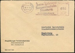MAGDEBURG C1/ Unsere Forderung:/ Gesamtdeutsche/ Beratung./ MAGDEBURGER/ VERKEHRSBETRIEBE 1960 (2.11.) Blau-roter... - Other & Unclassified