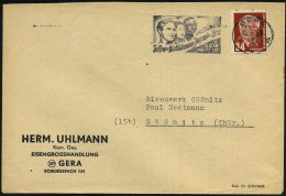 GERA/ 4/ G/ Treffen Der Friedliebenden Jugend Der Welt.. 1951 (März) Seltener MWSt = Weltjugensfestival Berlin... - Other & Unclassified