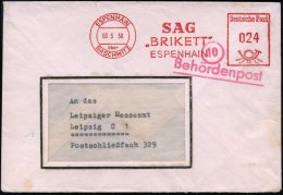 ESPENHAIN/ über/ GASCHWITZ/ SAG/ "BRIKETT"/ KOMBINAT 1950 (3.5.) AFS = PSt.I + 1L: Behördenpost , SAG =... - Other & Unclassified