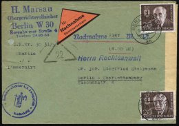 BERLIN 1954 (14.2.) 20 Pf. Ernst Reuter, Reine MeF: 2 Stück , Einzeln Klar Gest.: BERLIN SW 11/ah (1x Reg.Loch... - Other & Unclassified