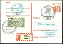 1000 BERLIN 12/ 23.Kongreß/ UNTEILBARES DEUTSCHLAND 1978 (3.3.) SSt = Brandenbg. Tor 2x + RZ: 1 Berlin 12/g,... - Other & Unclassified